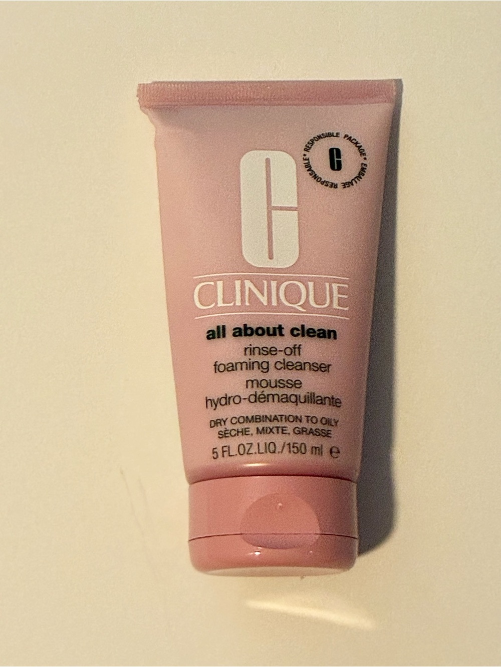 Clinique Pink All About Clean Rinse-Off Foaming Cleanser